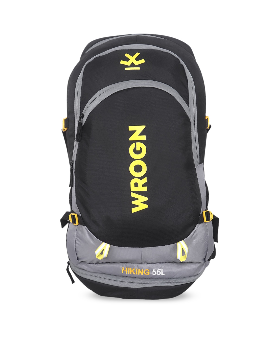 

WROGN Unisex Colourblocked Waterproof Rucksack, Grey