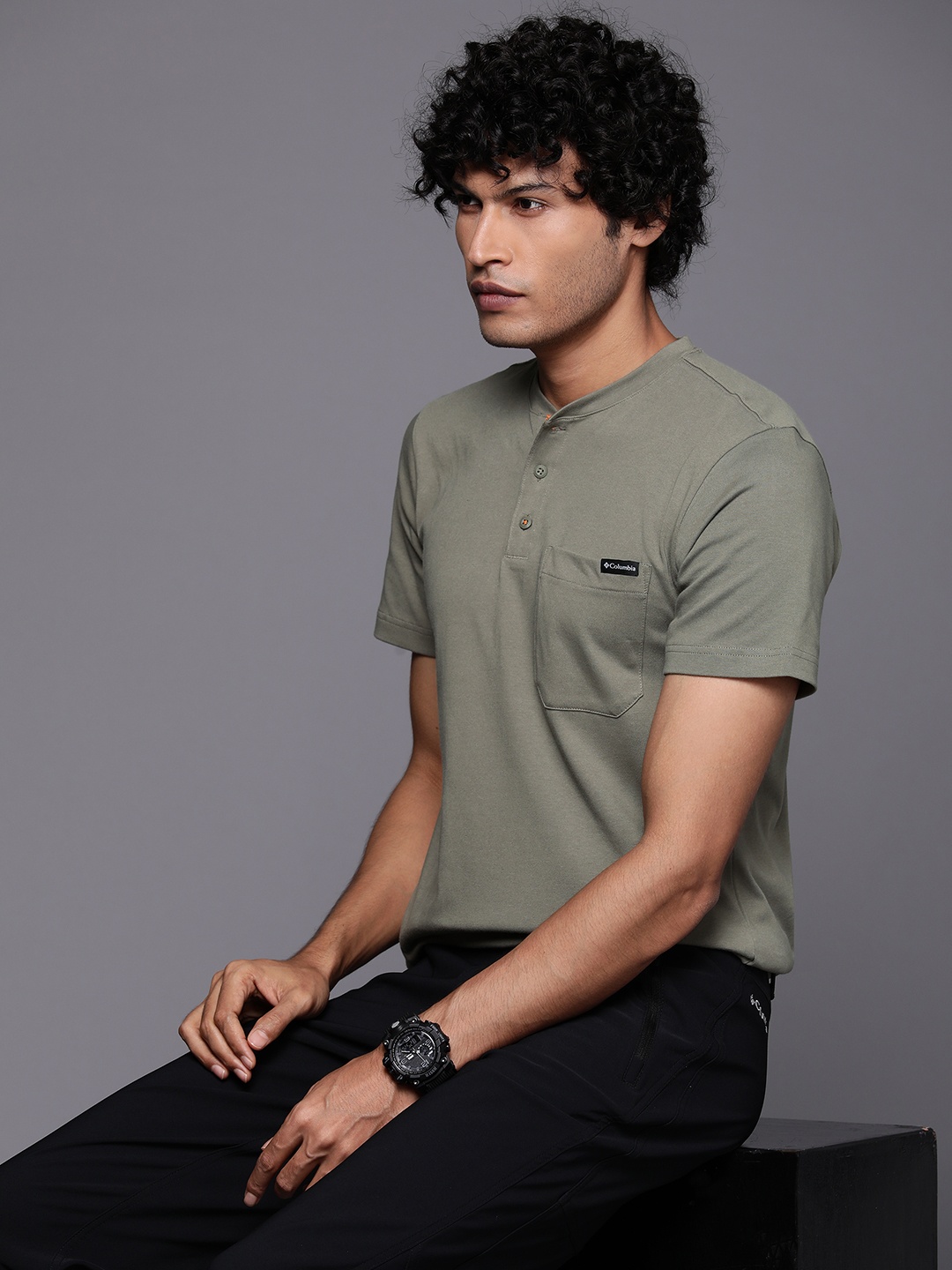 

Columbia Men Landroamer Trekking-Hiking T-Shirt, Green