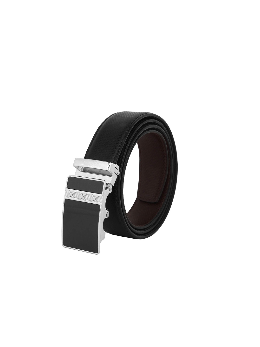 

Zacharias Men Textured Reversible Belt, Black