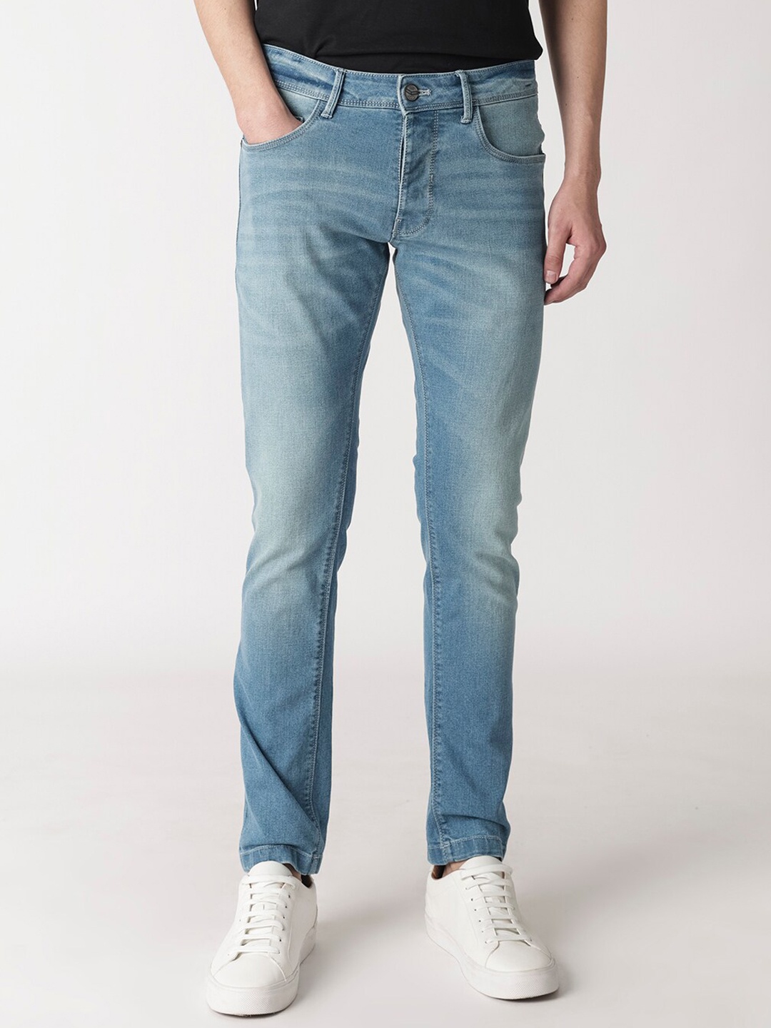 

RARE RABBIT Men Corsica Slim Fit Stretchable Jeans, Blue