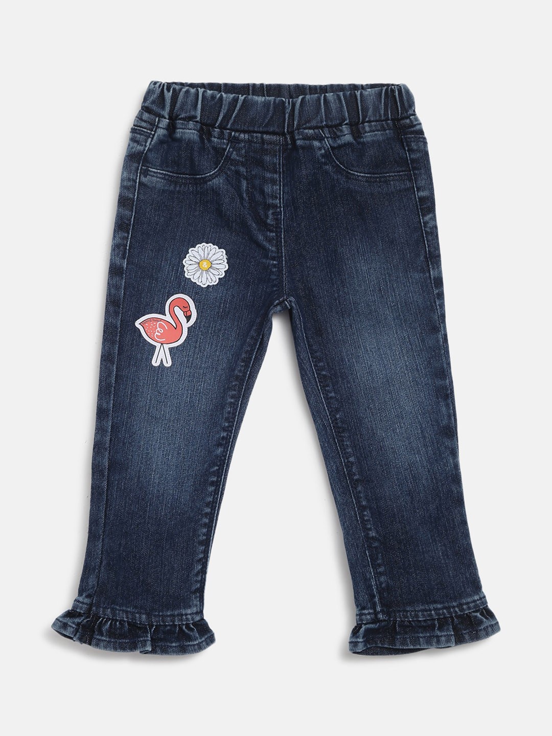 

TALES & STORIES Girls Clean Look Light Fade Stretchable Jeans, Blue