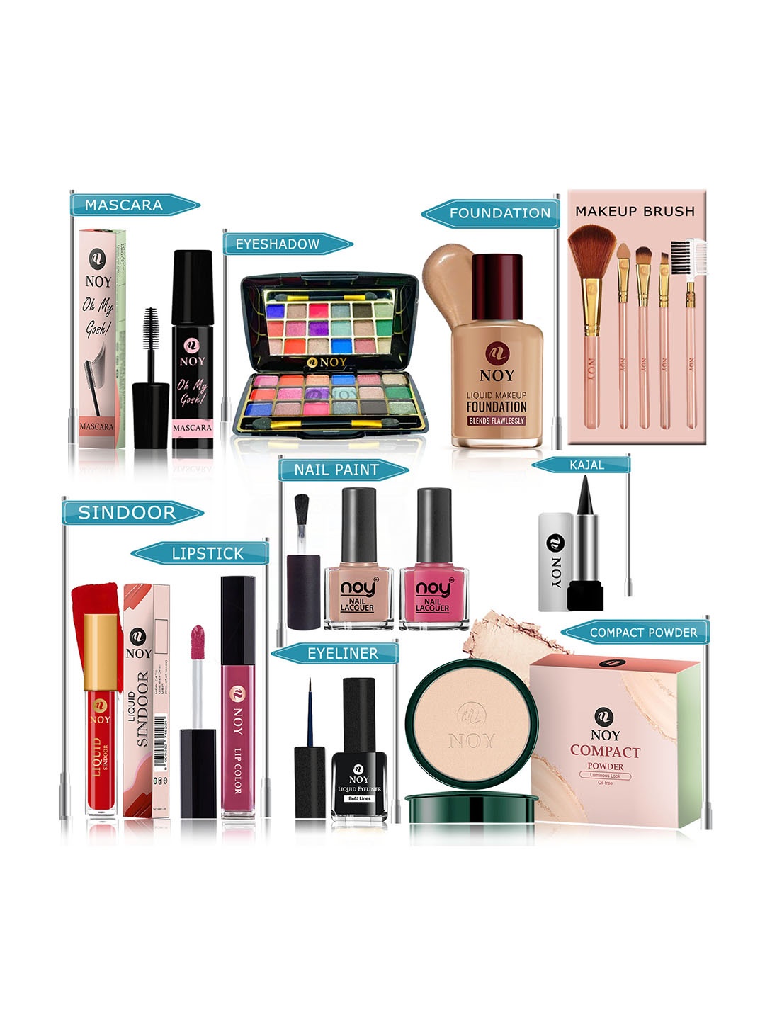 

NOY Set Of 15 Radiant Makeup Combo - No. YN266, Purple