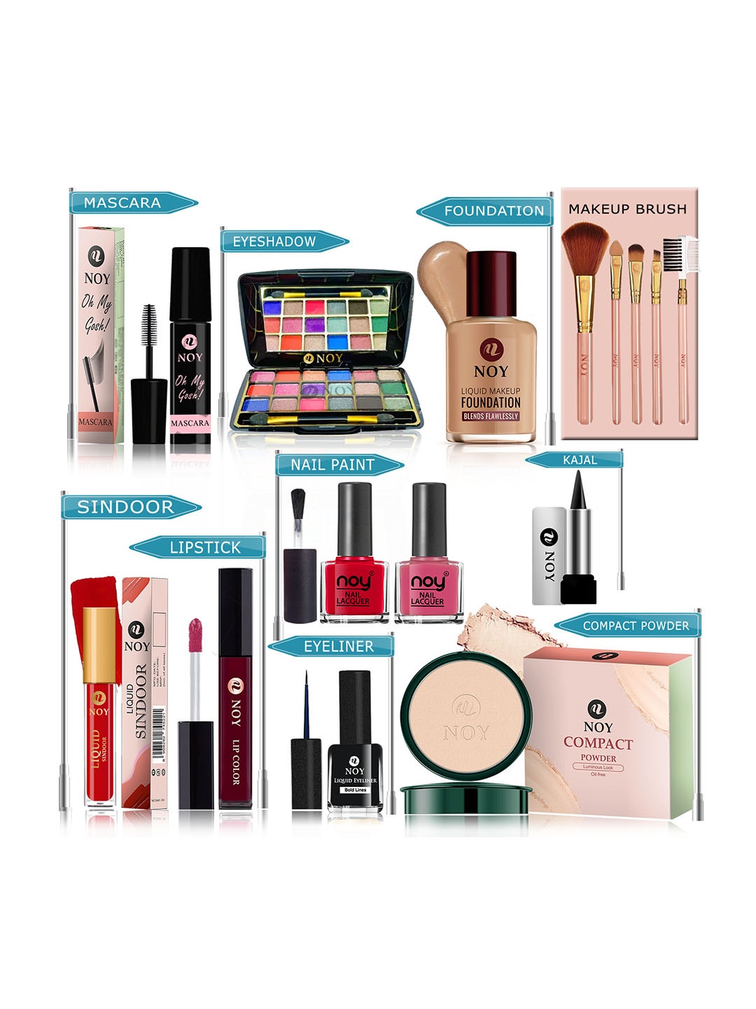 

NOY 15Pcs Envy Makeup Combo - No. YN235, Maroon