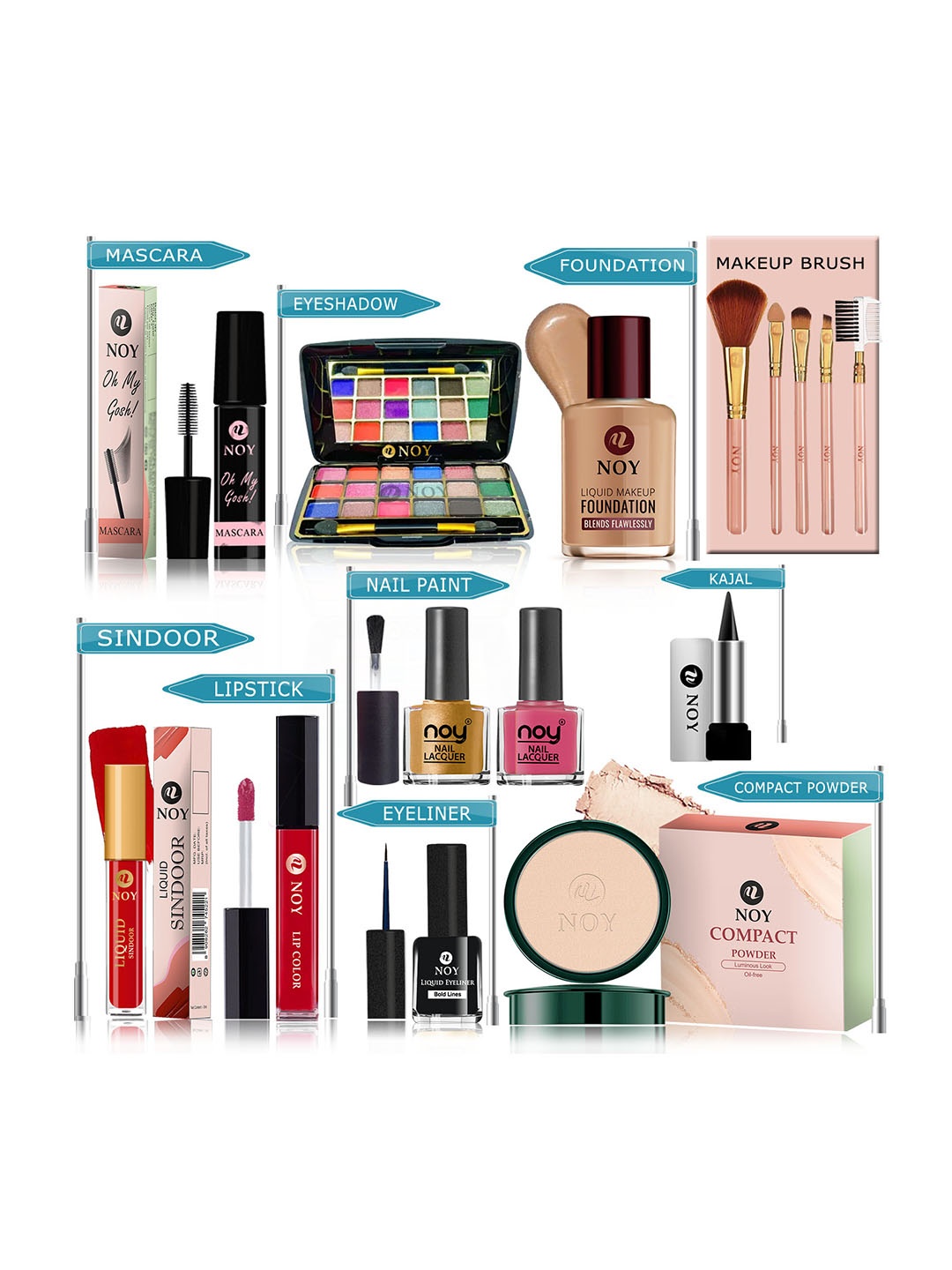 

NOY Set of 15 Makeup Combo - No. YN240, Multi