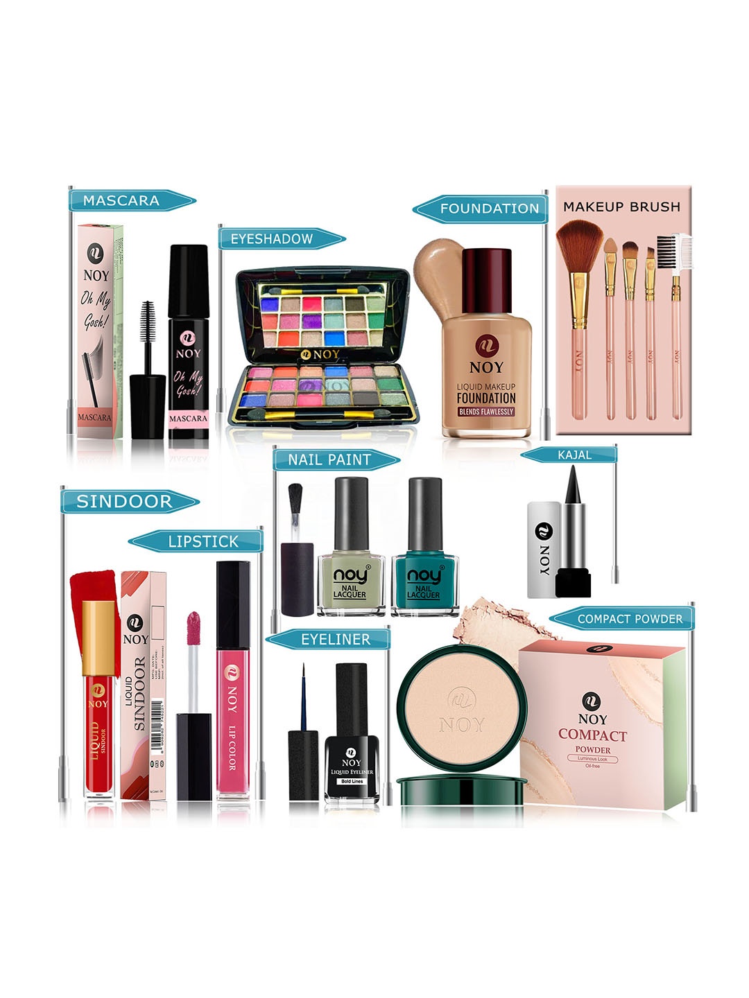 

NOY 15 Pcs Makeup Gift Set - Combo No. YN294, Multi