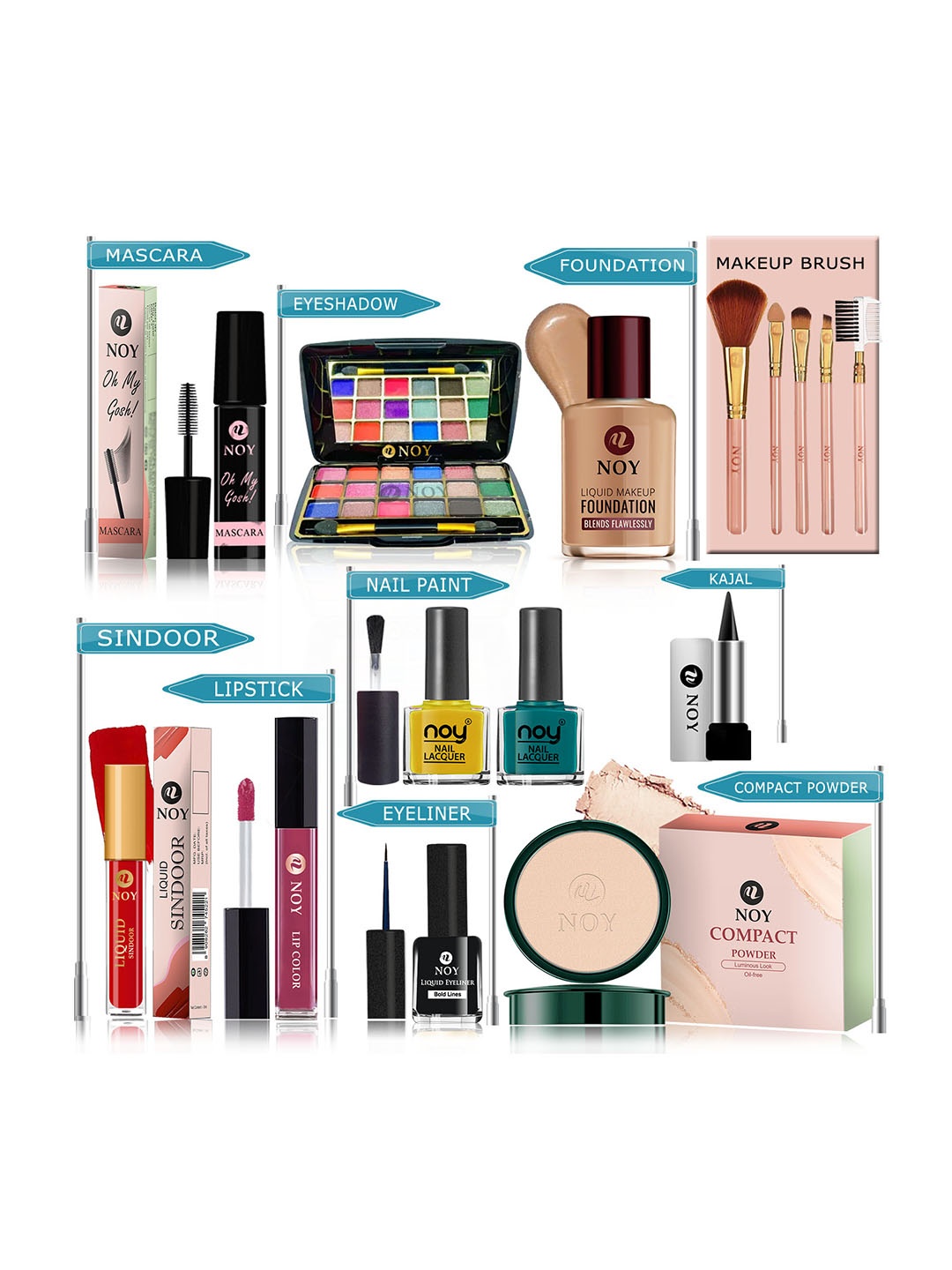

NOY 15 Pcs Makeup Gift Set - Combo No. YN274, Multi