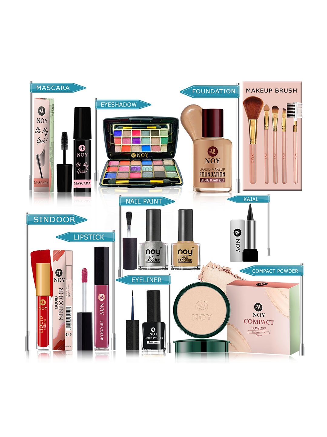 

NOY Set Of 15 Makeup Combo Enchant Gift Set-#YN170, Purple