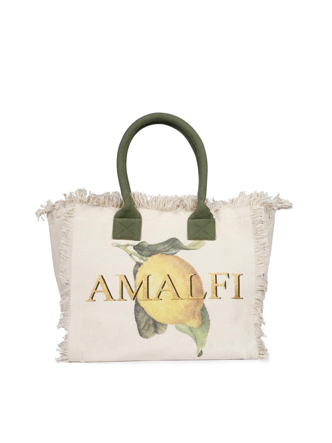 

Saint G Graphic Printed Shopper Tote Bag, White