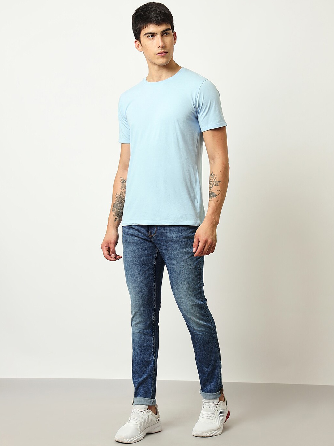 

Lee Men Bruce Skinny Fit Light Fade Stretchable Cotton Regular Jeans, Blue