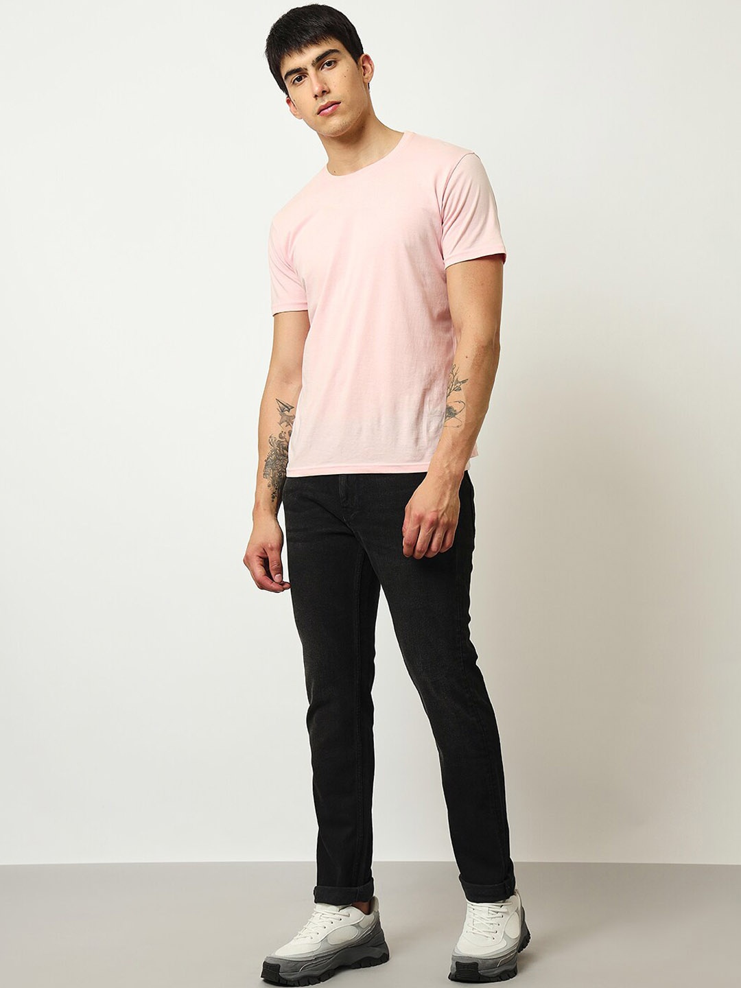 

Lee Men Clean Look Slim Fit Mid-Rise Cotton Jeans, Black