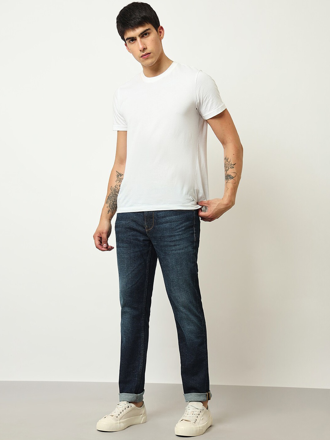 

Lee Men Slim Fit Clean Look Light Fade Mid-Rise Jeans, Blue