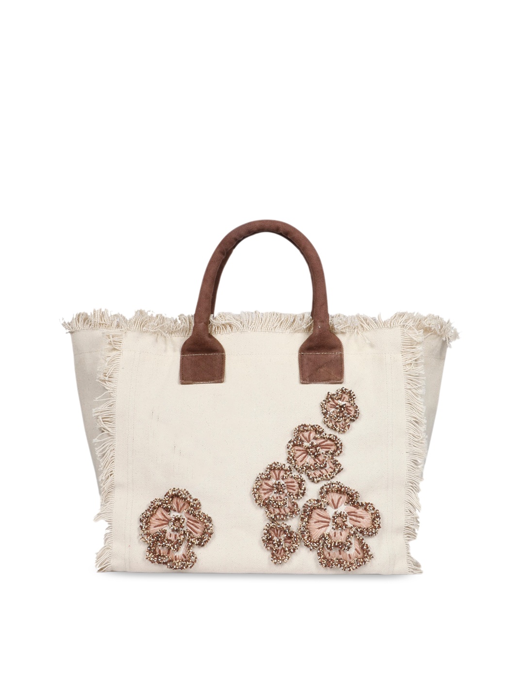 

Saint G Floral Printed Shopper Tote Bag, White