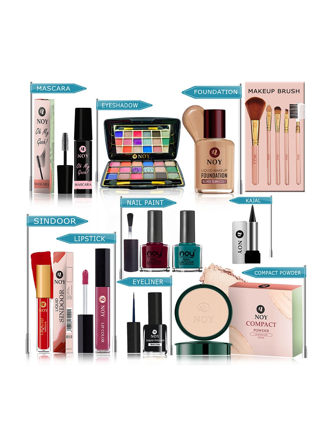 

NOY Set Of 15 Makeup Gift Set - #YN282, Purple