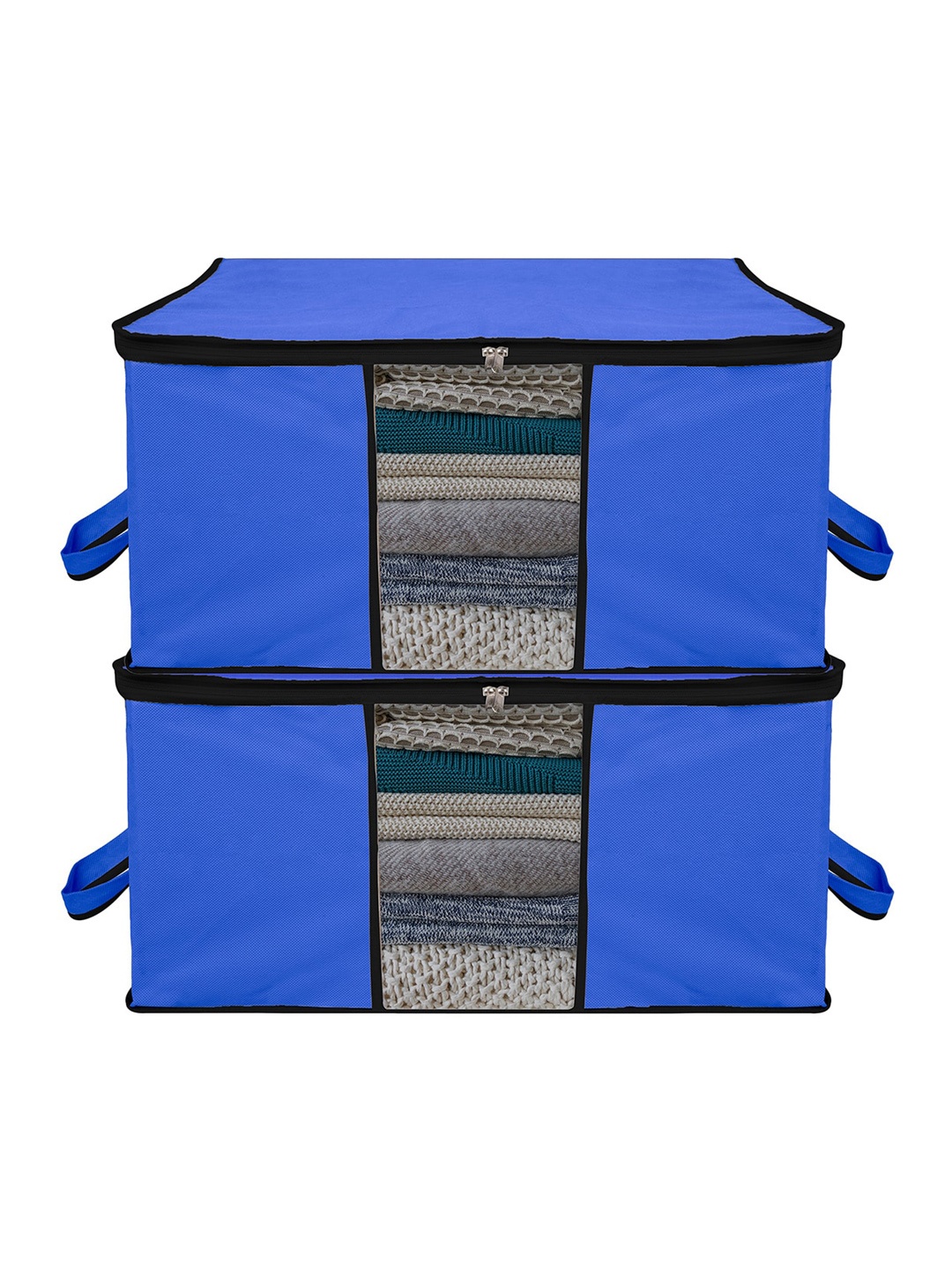 

Kuber Industries Blue 2 Pieces Storage Organisers