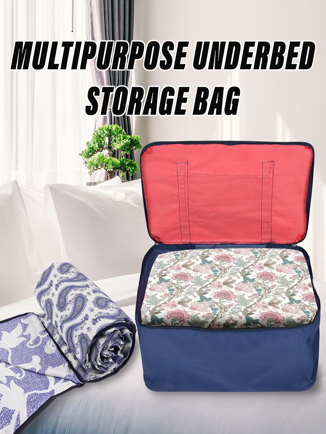 

Kuber Industries Underbed Storage Bag Organiser, Multi