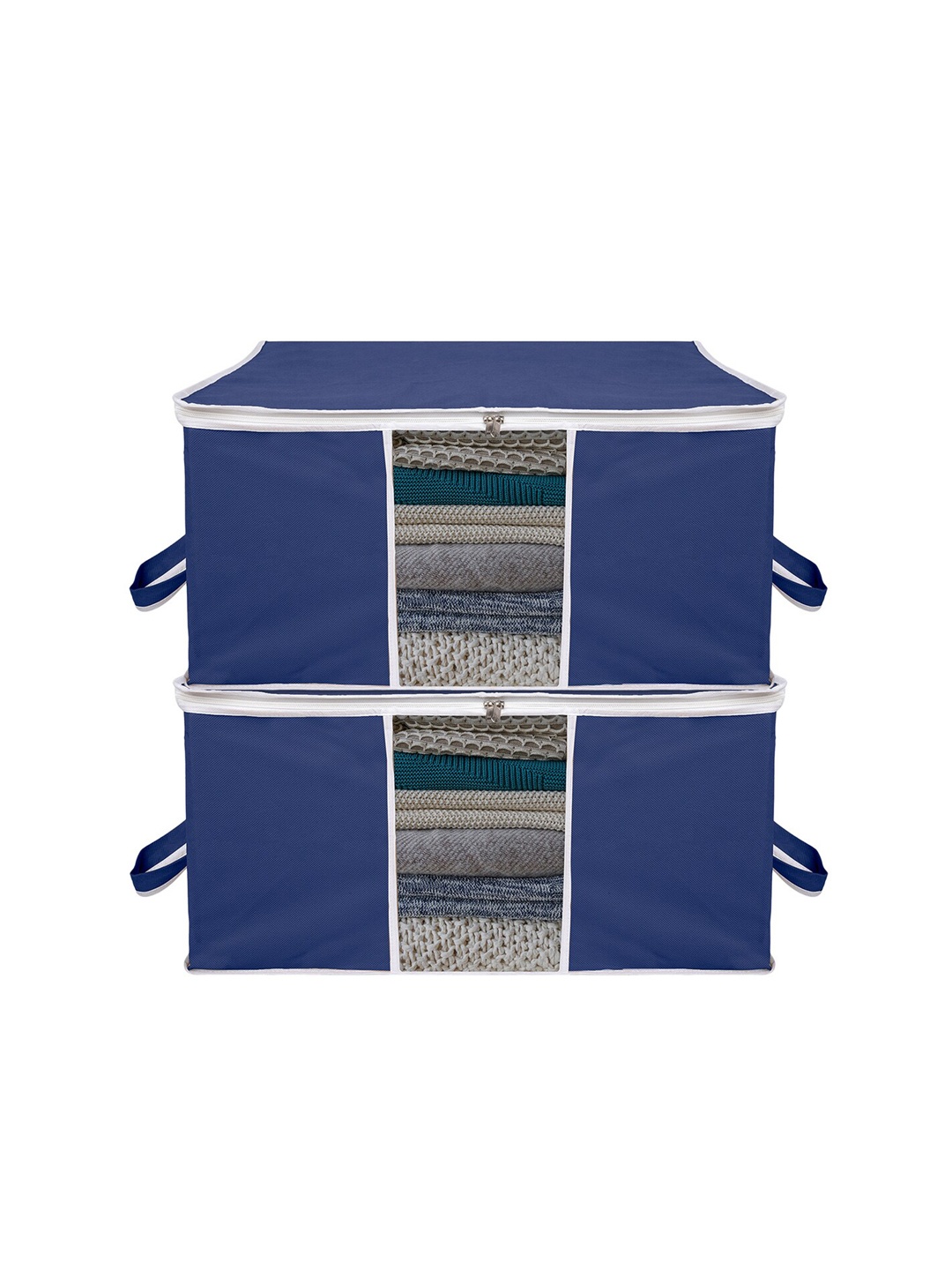 

Kuber Industries Bue 2 Pieces Storage Organisers, Blue