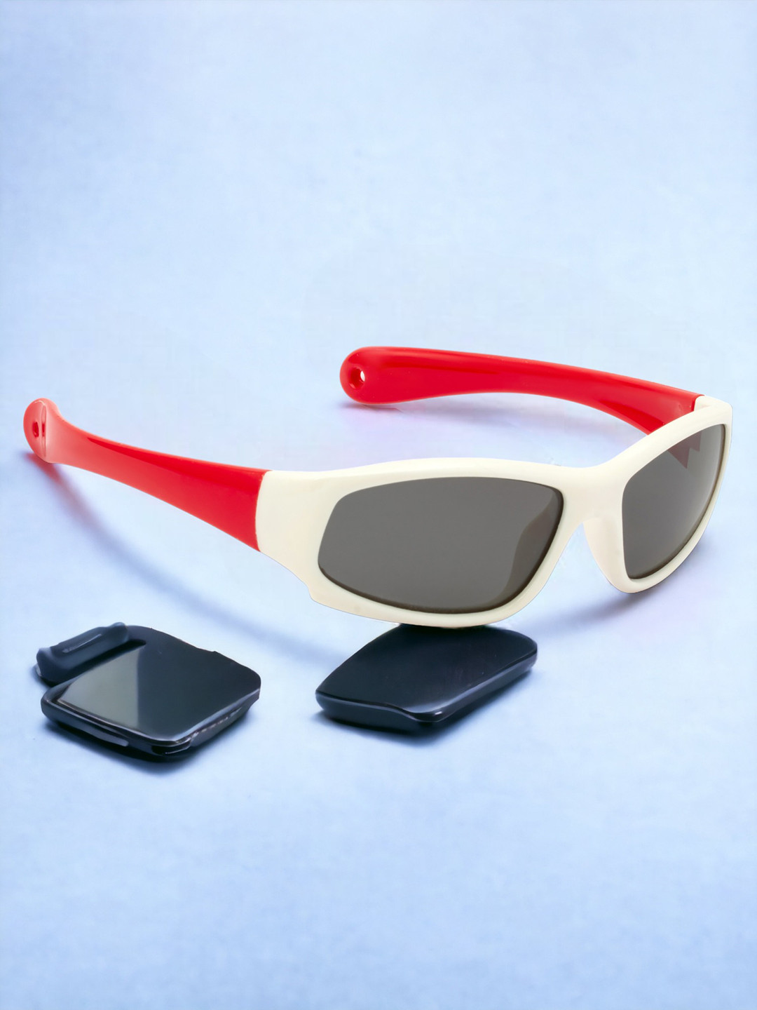 

ROYAL SON Kids Sports Sunglasses With Polarised & UV Protected Lens, Black