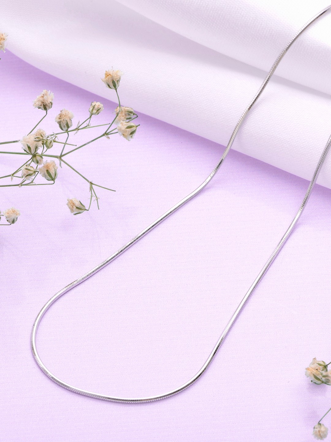 

Zavya Sterling Silver Rhodium-Plated Chain