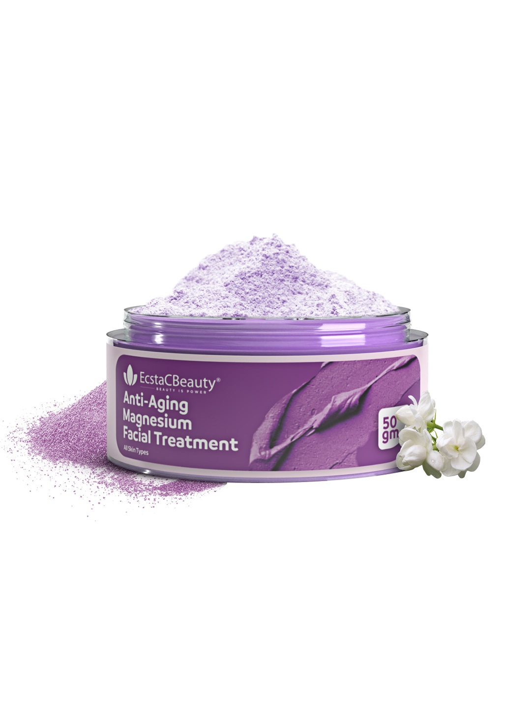 

EcstaCBeauty Anti-Aging Magnesium Clay Face Mask - 50g, Purple