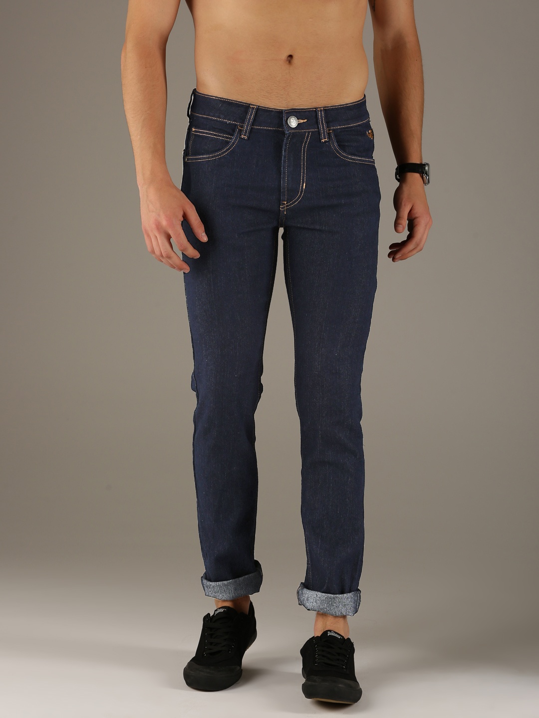 

Flying Machine Men Blue Michael Slim Fit Mid-Rise Clean Look Stretchable Jeans