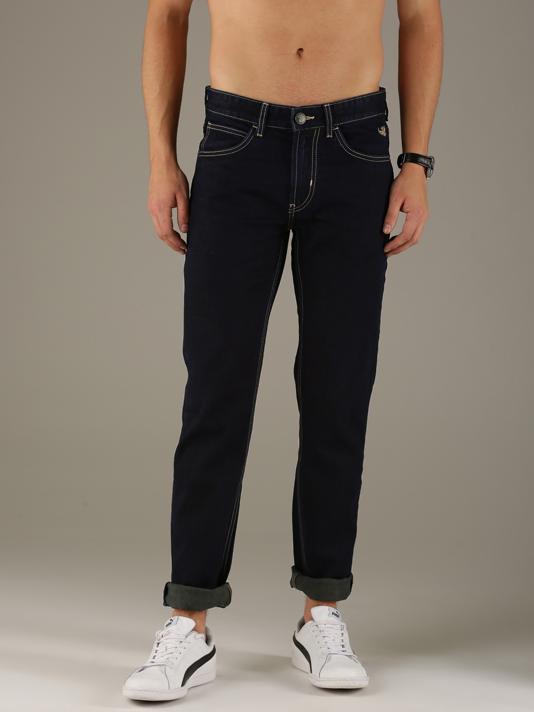 

Flying Machine Men Blue Prince Slim Fit Mid-Rise Clean Look Jeans