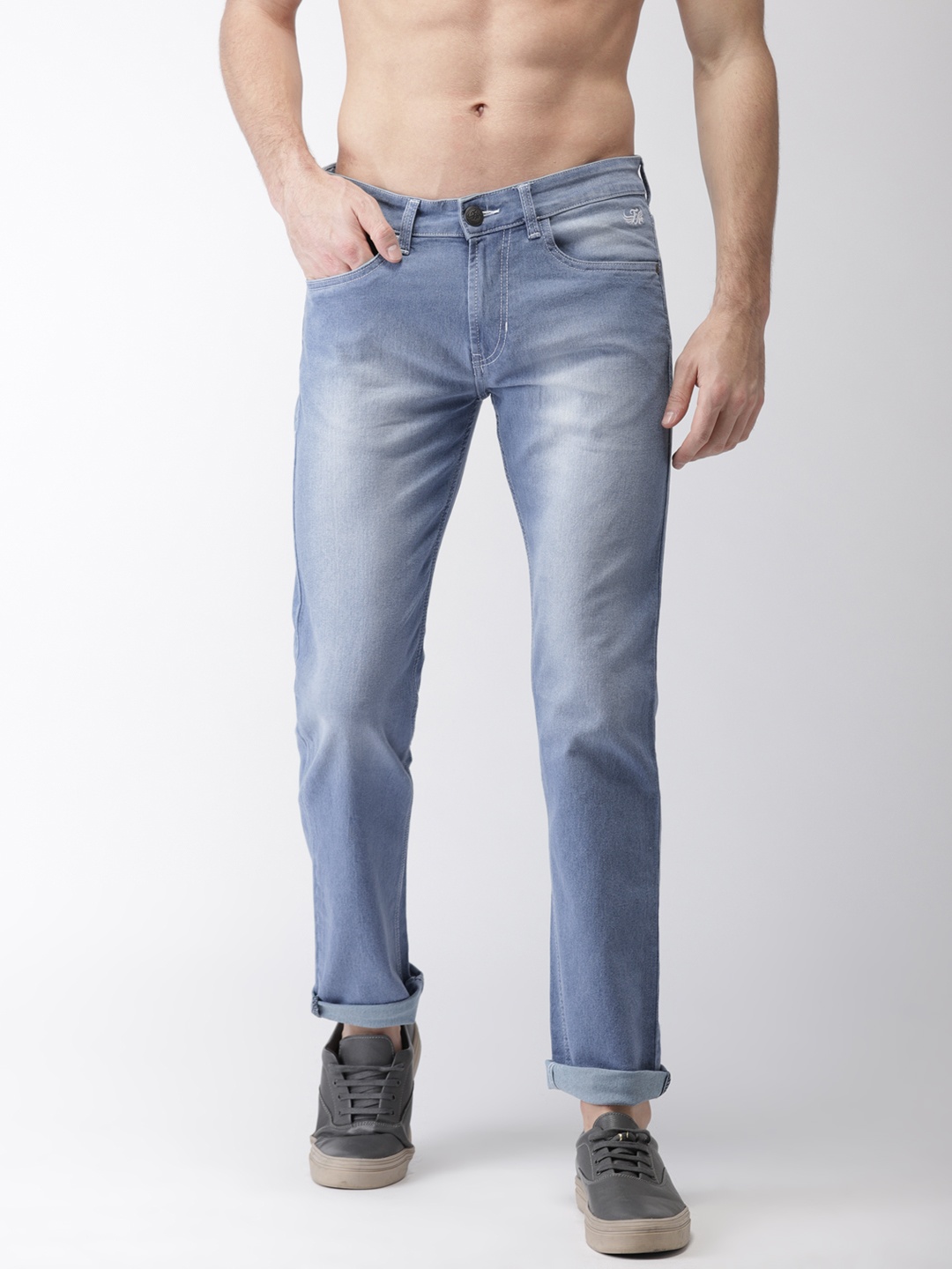 

Flying Machine Men Blue Slim Prince Fit Mid-Rise Clean Look Stretchable Jeans