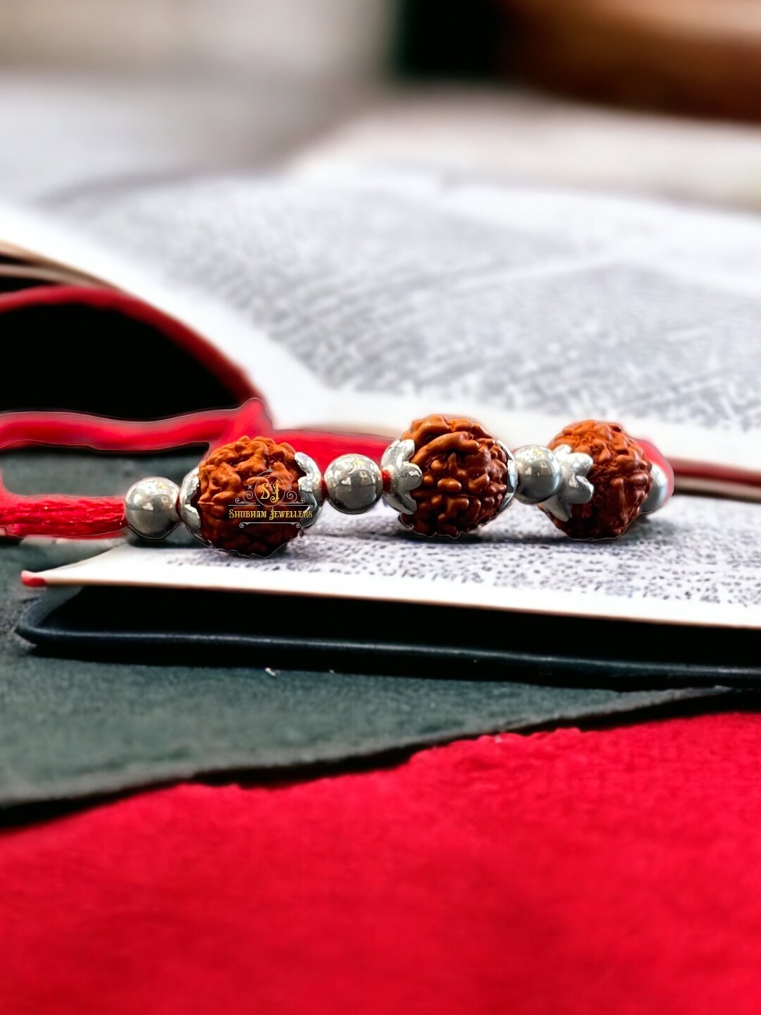 

SJ SHUBHAM JEWELLERS 925 Sterling Silver Rakhi With Roli Chawal