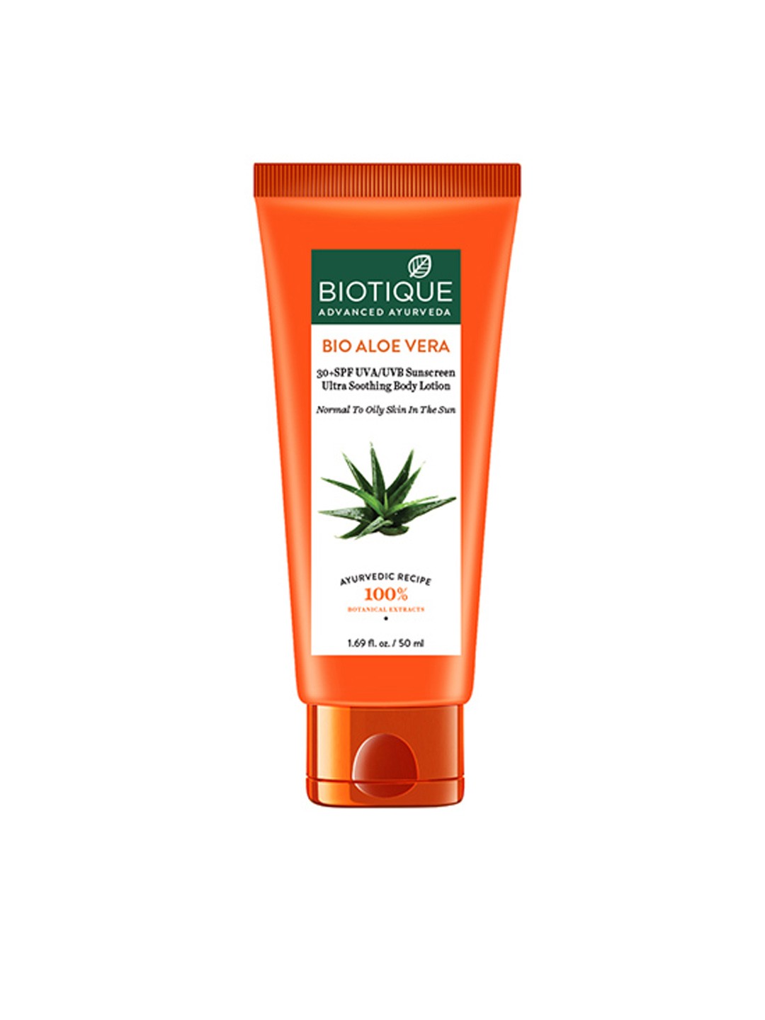 

Biotique Unisex Bio Aloe Vera SPF 30+ Ultra Soothing Body Lotion 50 ml, Orange