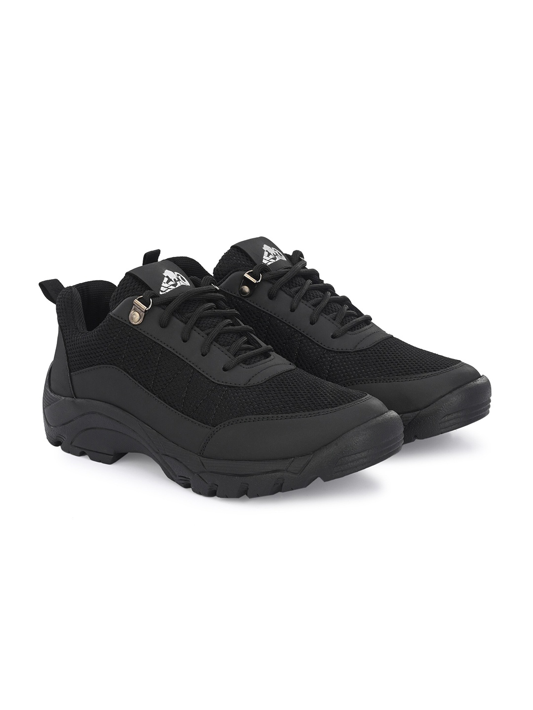 

Leo's Fitness Shoes Men Mesh Trekking Non-Marking Shoes, Black