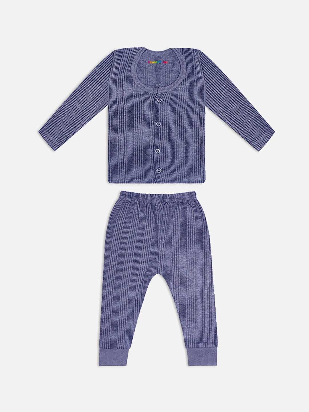 

Trampoline Infants Striped Cotton Thermal Set, Blue
