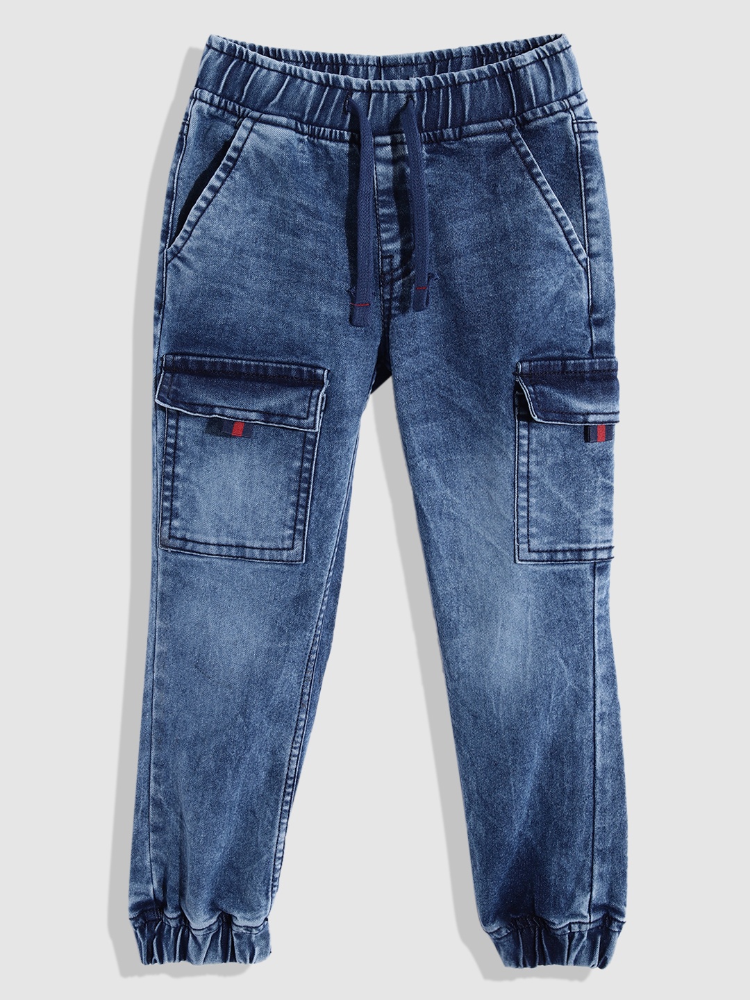 

YK Boys Jogger Light Fade Stretchable Jeans, Blue