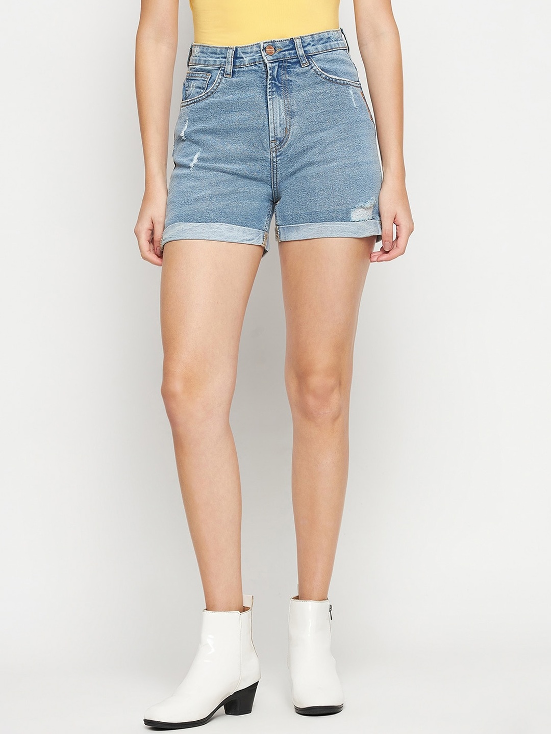 

Madame Women Denim Shorts, Blue