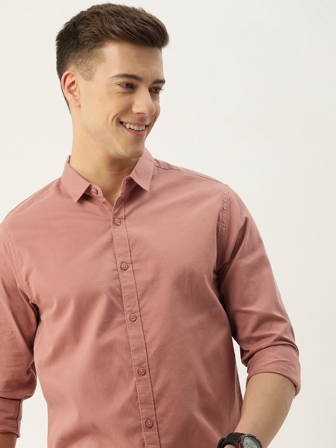 

Harvard Men Opaque Cotton Casual Shirt, Mauve