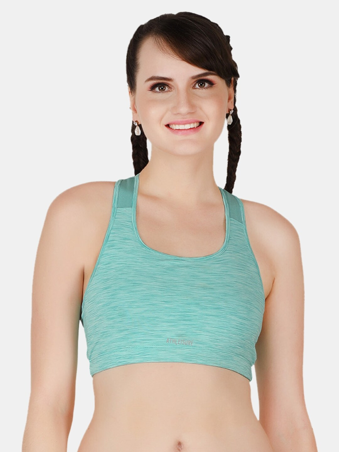 

Lovable Sport Non-Wired Removable Padding Seamless Workout Bra With All Day Comfort, Sea green
