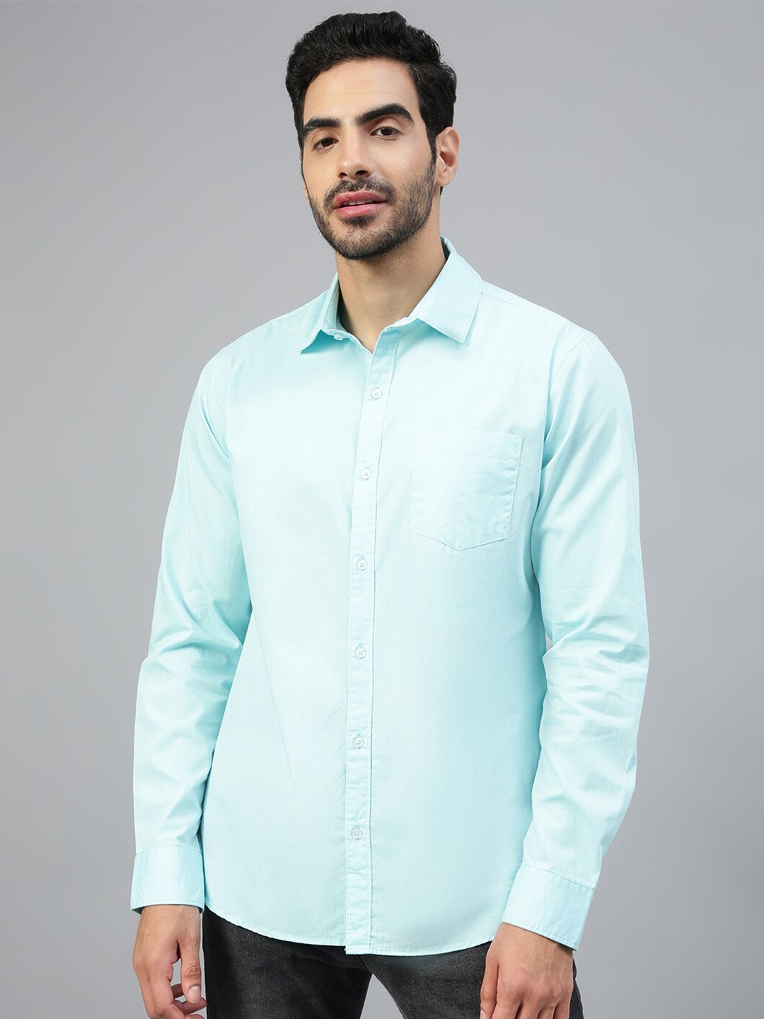 

FTX Standard Fit Pure Cotton Casual Shirt, Blue
