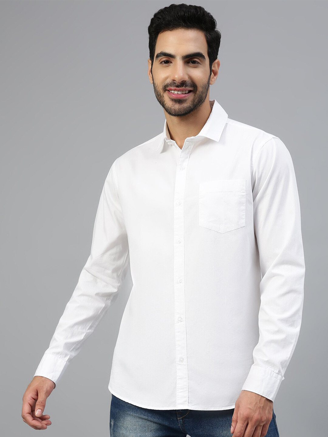 

FTX Standard Fit Pure Cotton Casual Shirt, White