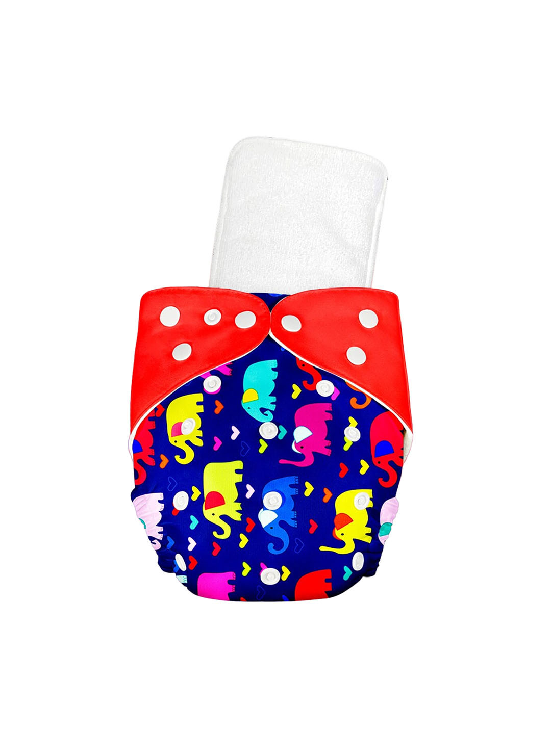 

BUMTUM Kids Cotton Cloth Ultrahygiene Washable Printed Diaper for Babies 0 to 3 Yrs, White