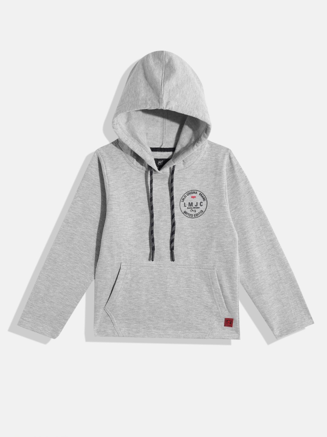 

Little Marco Boys Grey Hooded Sweatshirt