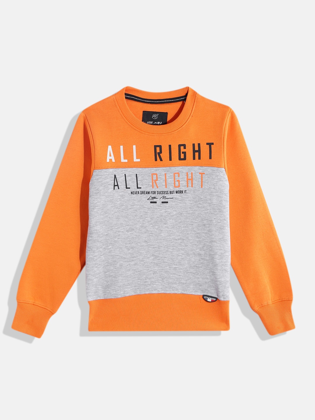 

Little Marco Boys Colourblocked Sweatshirt, Orange