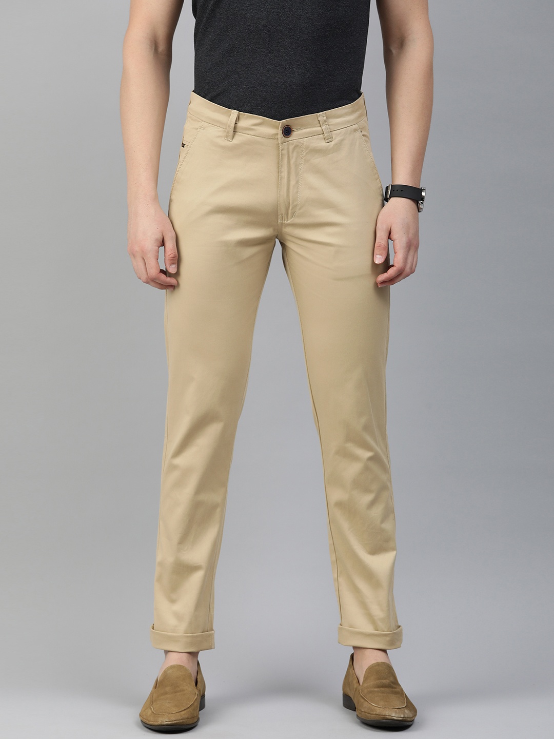 

Majestic Man Men Relaxed Slim Fit Chinos, Beige