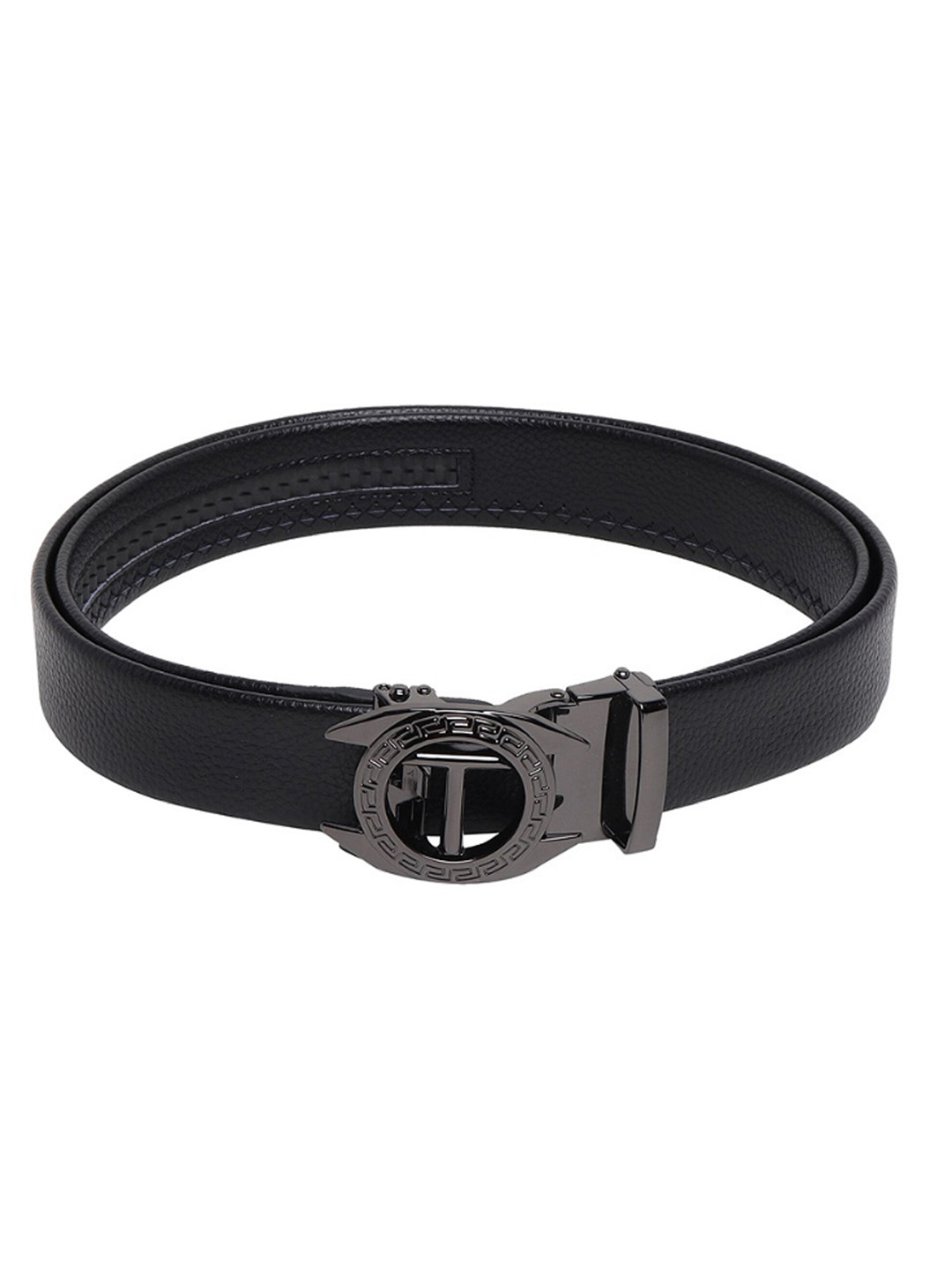 

Zacharias Men Slim Belt With Slider Buckle, Black