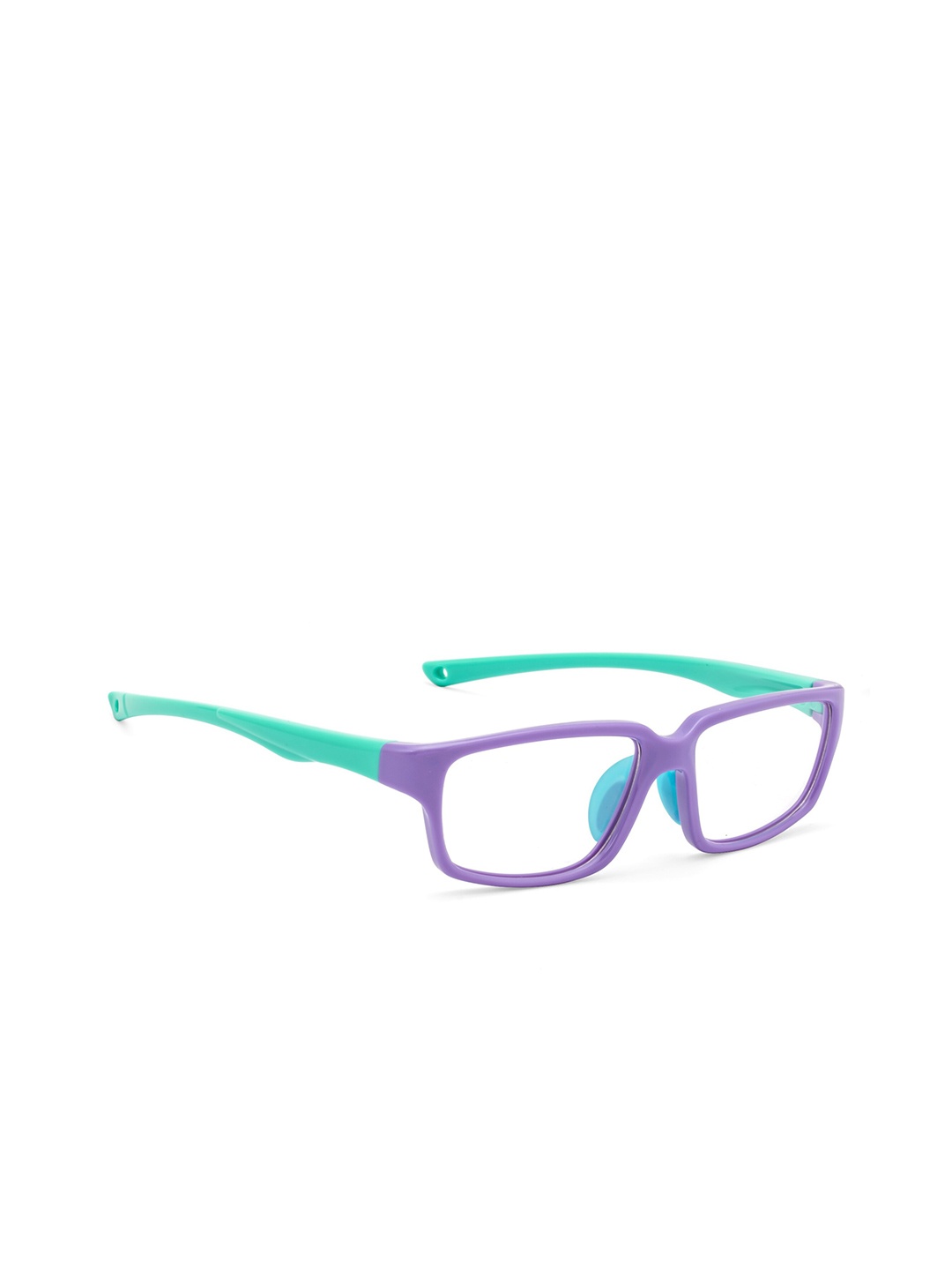 

ROYAL SON Kids Transparent & Purple Full Rim Rectangle Frames