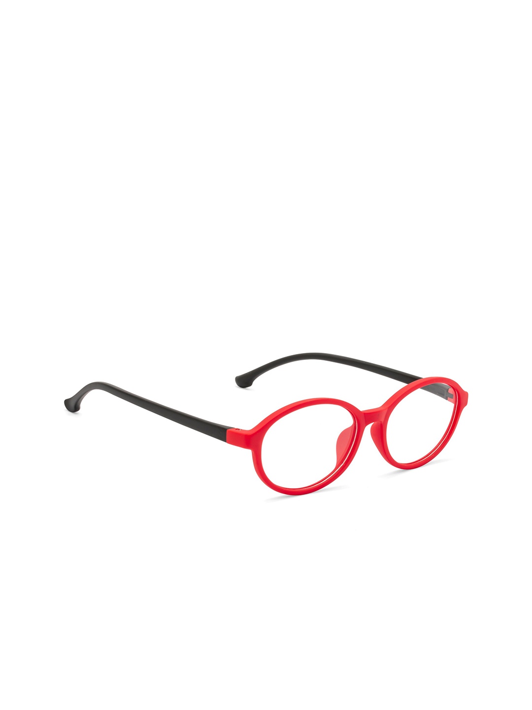 

ROYAL SON Kids Red & Black Full Rim Oval Frames