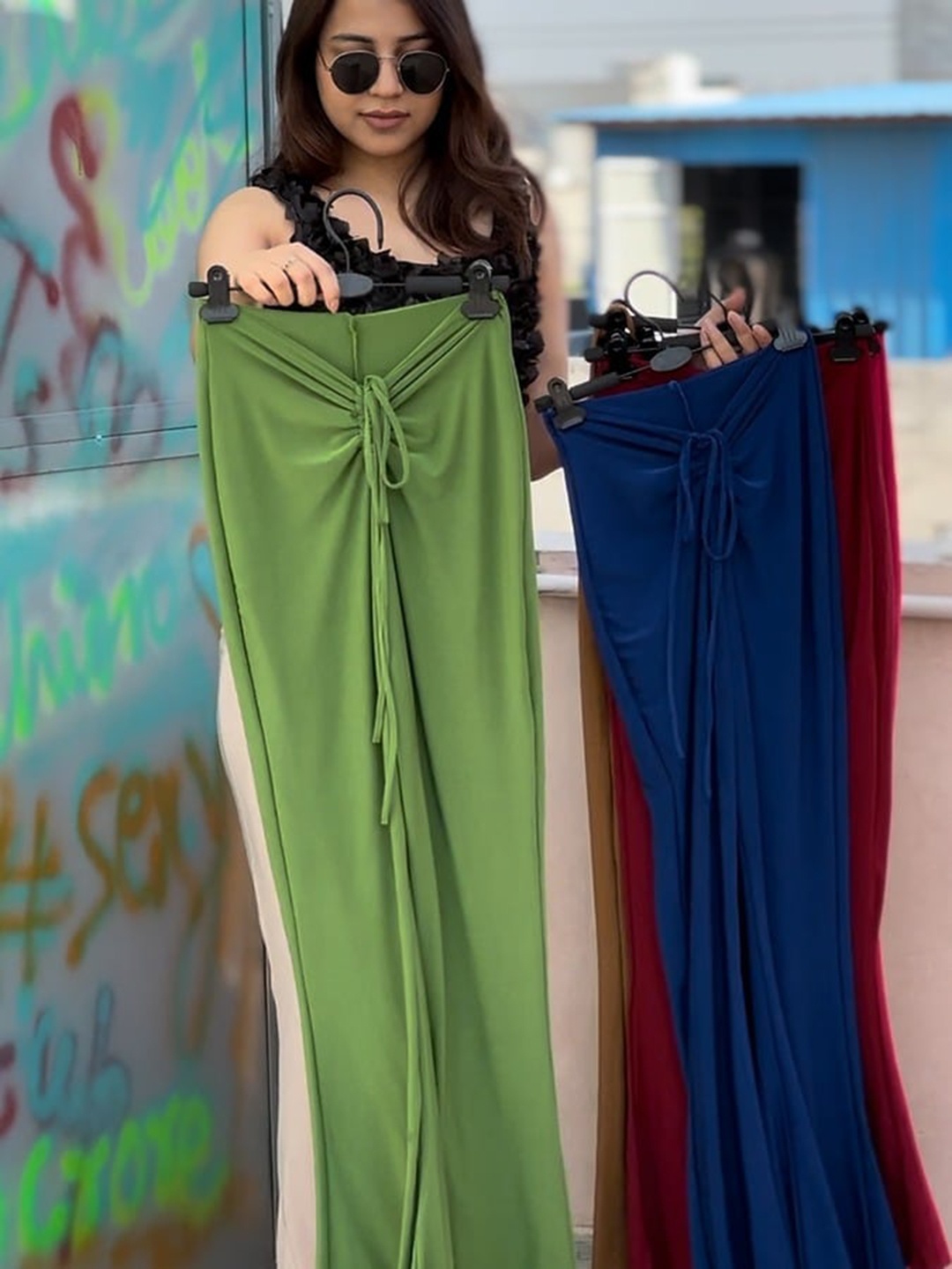 

StyleAsh Women High-Rise Parallel Trousers, Black
