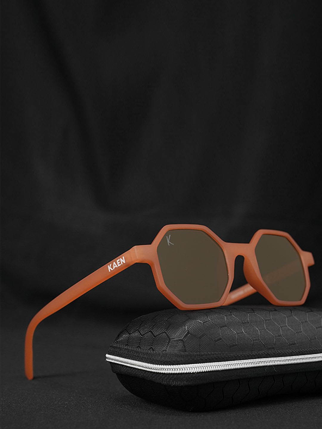 

KAEN EYEWEAR Unisex Other Sunglasses With UV Protected Lens SKASAmber, Brown