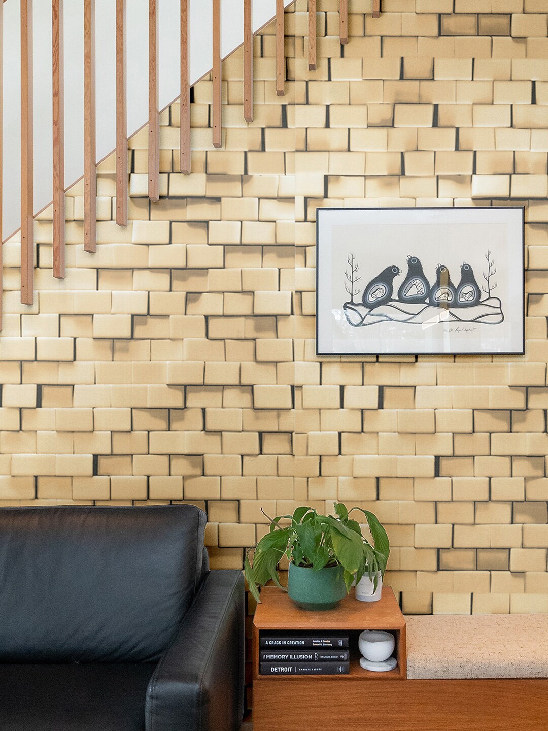 

Asian Paints ezyCR8 Self-Adhesive Peel & Stick Wallpaper (45 x 500 cm), Beige