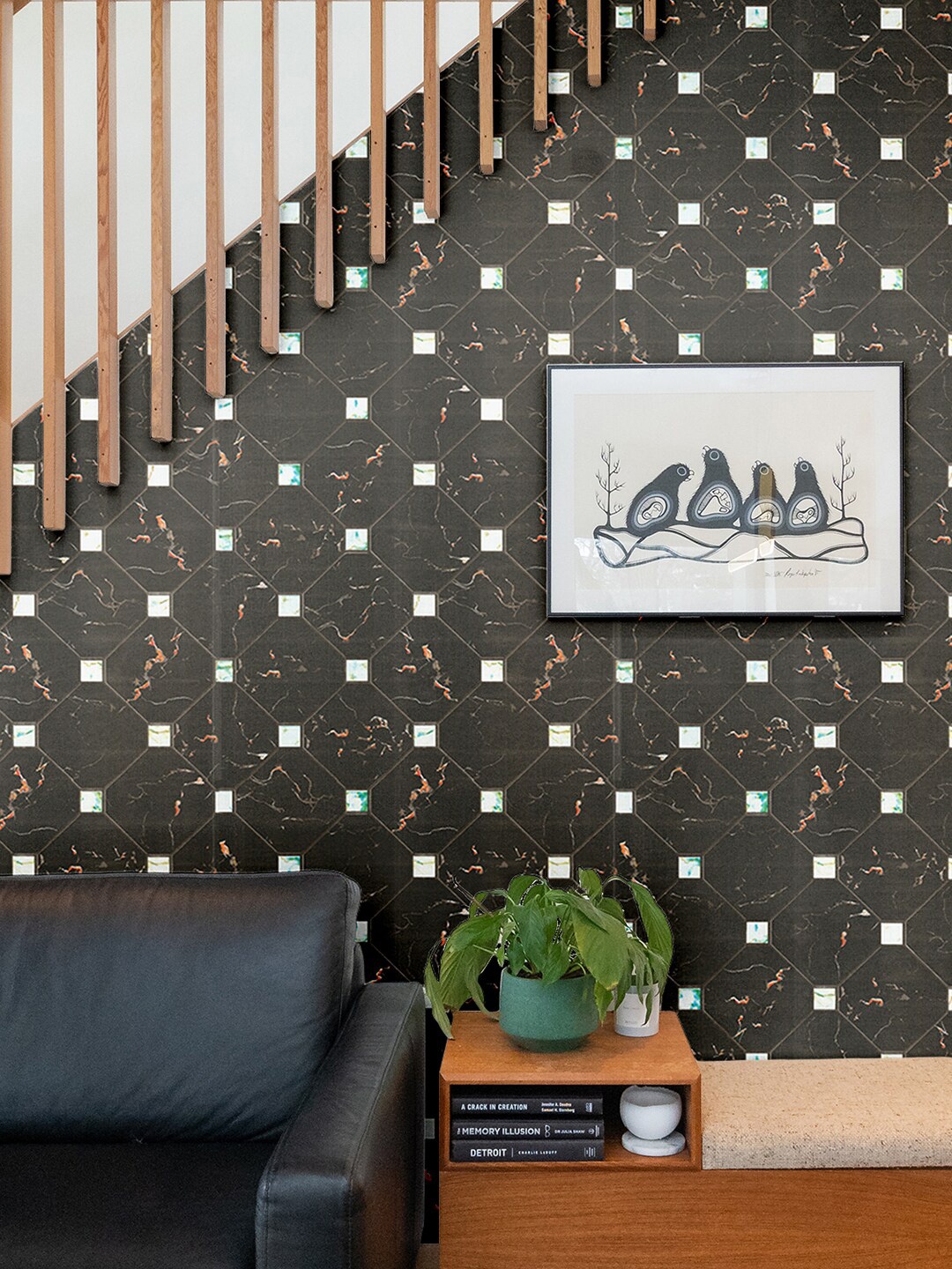 

Asian Paints ezyCR8 Self-Adhesive Peel & Stick Wallpaper (45 x 500 cm), Black