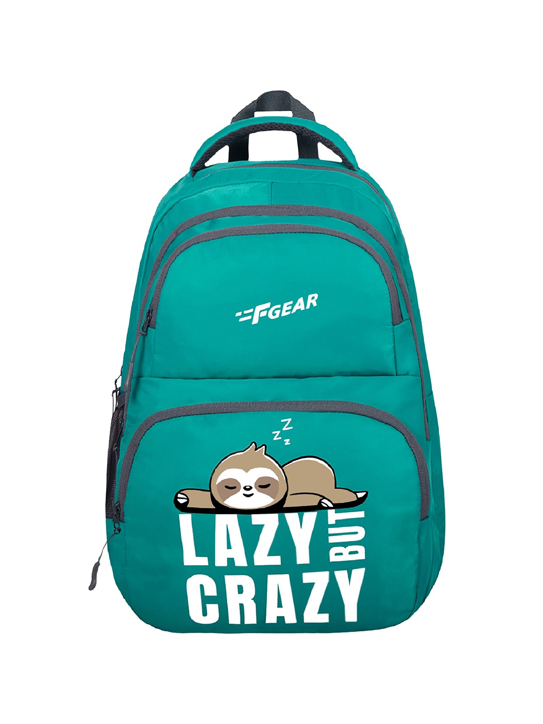 

F Gear Unisex Typography Printed Backpack, Green