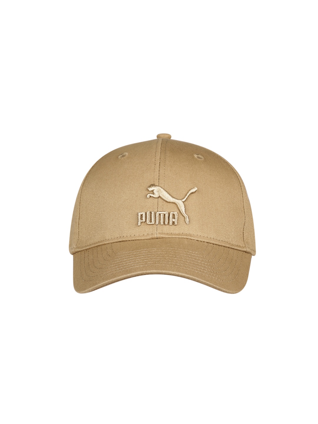 

Puma Unisex Archive Brand Logo Embroidered Pure Cotton Baseball Cap, Beige