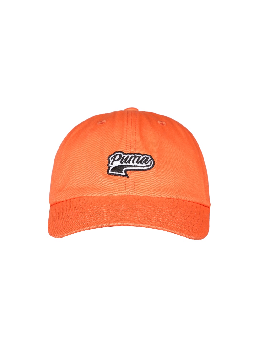 

Puma Unisex Script Brand Logo Embroidered Pure Cotton Baseball Cap, Orange